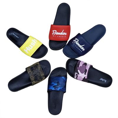 China High Quality Anti-Smell PVC Slides Custom Design Slippers Wholesale Customized Men Slides Flat Sandals for sale