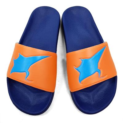 China 2021 Fashion Trend New Fashion Slippers Custom Logo On Slides Designer Slides Men Brands Slides On Upper Sole Shoes for sale