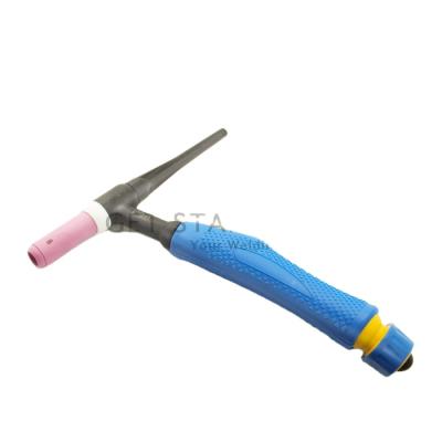 China Cat Torch GET STAR WELD Wholesale Price Gas Cooled Tungsten Euro Type TIG Arc Argon Welding Torch WP-17 for sale