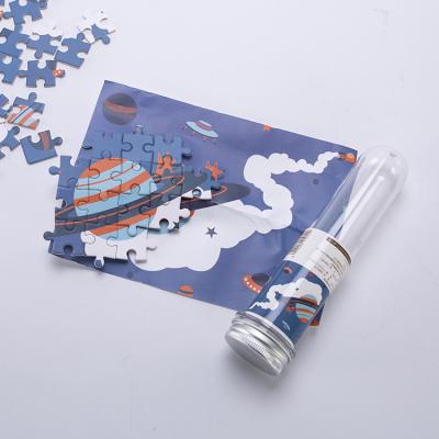 China Eco-friendly Custom Kids Educational Toys Paper Jigsaw Puzzle Shape Supplier for sale