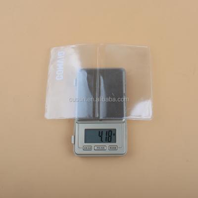 China Fashion Cute Transparent Printing Card Holder Plastic Credit Card Holder for sale