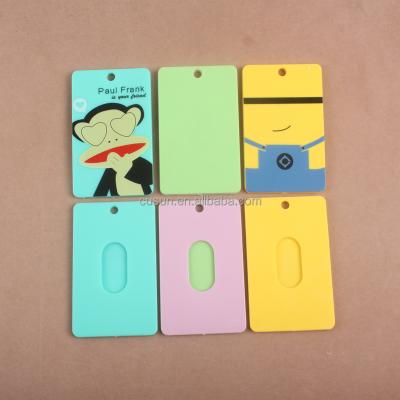 China Clear plastic cute cartoon printed advertising hardback poster holder in public transportation card holder novelty card holder for sale