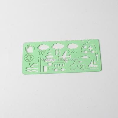 China Plastic stencil with drawing template ruler plastic stencil / ruler stencil with drawing template ruler ruler stencil for sale