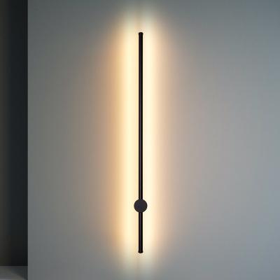 China Creative Modern Minimalist Modern Rotatable Strip Wall Lamp Bedroom Bedside Lamp Living Room Background Wall Lamp for sale