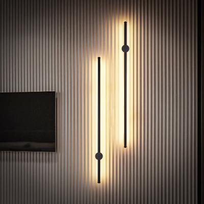 China Modern Minimalist Modern Strip Wall Lamp Bedroom Bedside Lamp Suitable For Hallway Dining Room for sale