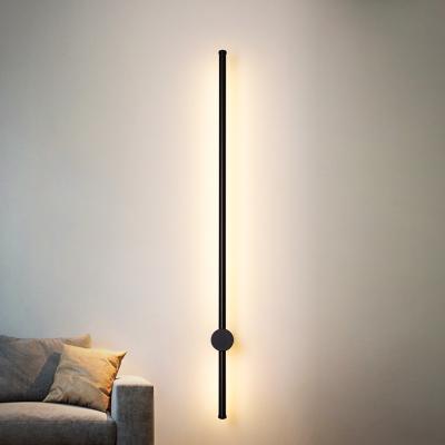 China New creative modern minimalist modern strip wall lamp bedroom bedside lamp living room background wall lamp for sale