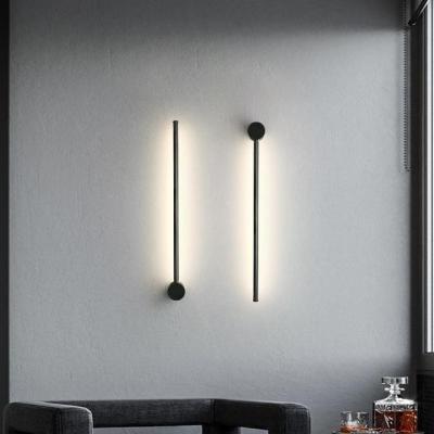 China Modern home hot sale strip wall lamp bedroom bedside lamp living room background creative minimalist wall lamp for sale