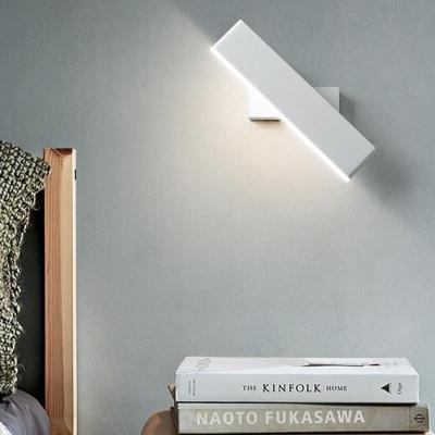 China Simple modern led creative rotating wall lamp living room bedroom lamps living room study wall aisle wall lamp for sale