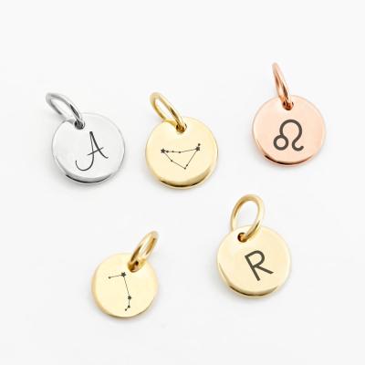 China Customized Environmentally Friendly Women Rose Gold Necklace Pendant Fashion 14K Gold Stainless Steel Jewelry Parts Accessories Item for sale