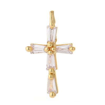 China Hot Sale Hiphop Small Cross Charm Cross Pendant Accessories Jewelry for sale