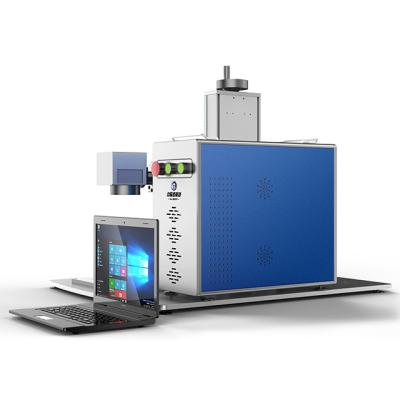 China Programmable Fiber Optic Laser Marking Machine Chinese Fiber Laser Marking Machine With Screen for sale