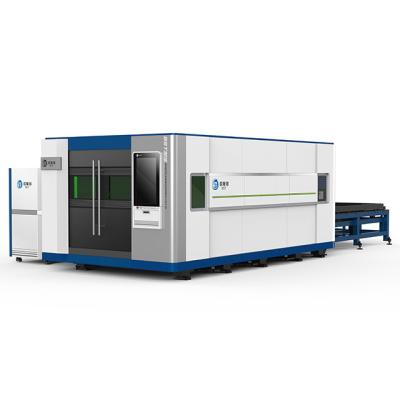 China 2022 ZHONGJIBEST Water Cooled Laser Enclosed CNC Fiber Laser Cutting Machine 1000w 2000w 3000w 4000w for sale