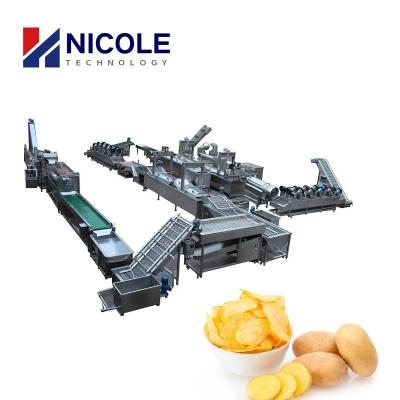 China Vollautomatische SS-Kartoffel Chips Manufacturing Machine Production Machine zu verkaufen