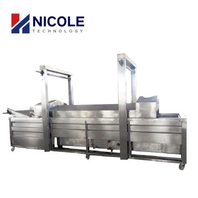 Cina Pallina del Sus 304 che frigge linea patata Chips Frying Machine del nastro trasportatore in vendita