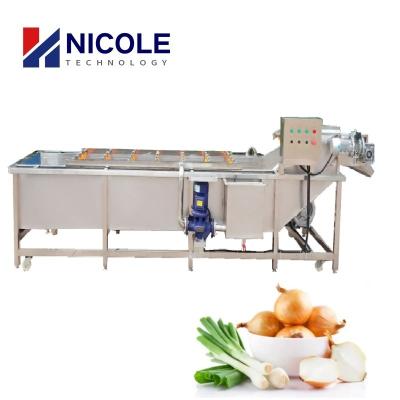 China Air Bubble Vegetable And Fruit Washing Machine Cleaner Industrial High Efficient for sale