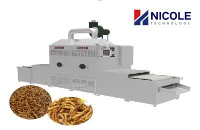 China Ce Plc Controle Conveyor Magnetron Droger Machine Voor Tenebrio Industrial Te koop