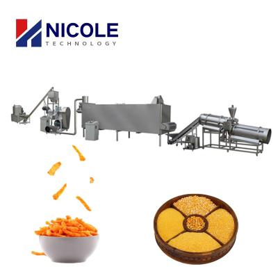 China OEM industrial Kurkure de Fried Baked Type que hace máquina energía diesel en venta