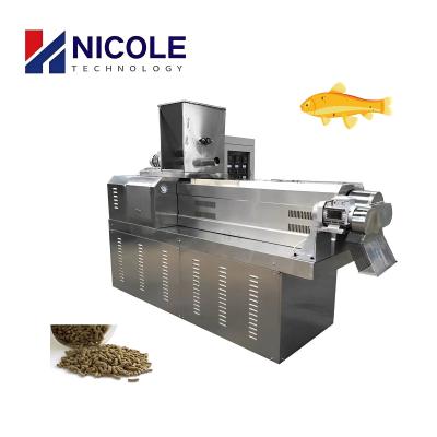 China Twin Screw Fish Feed Make Machinery Fish Food Production Line for sale