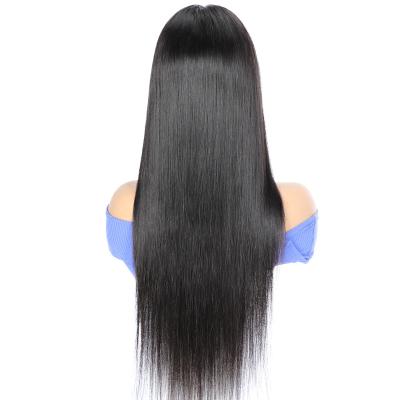 China Silky Straight Wave 13*6 Customized One Piece High Quality Front Lace Super Silky Straight Remy Human Hair Wigs Extension For Women for sale