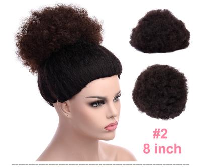 China Afro Bun Scrunchy Synthetic Hair Buns For Women Afro Puff Bun Drawstring Ponytail Elastic With Hair Extensions Wigs for sale