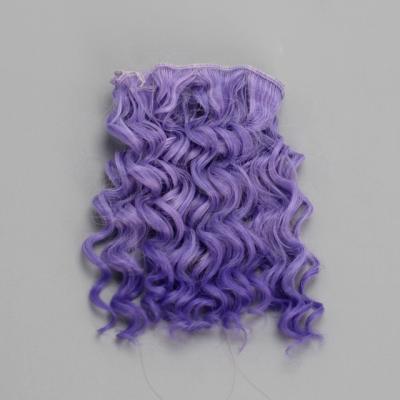 China High Quality Water Wave Wisdom 15*100cm Screw Curly Hair Extensions For All DIY Dolls Hair Wigs Fiber Hair Wefts Heat Resistant Accessories for sale