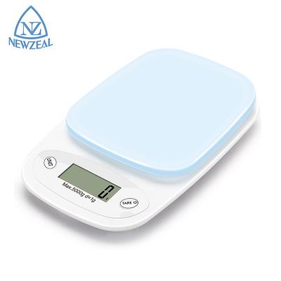 China Weight Measuring 5Kg 1G Electronic Portable LCD Kitchen Scale Digital Kitchen Food Weight Scale for sale