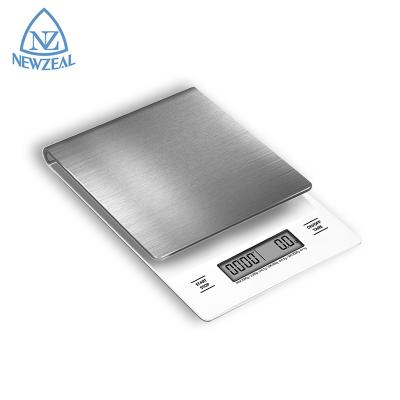 China Weight Measure Customize Logo Digital Food Scale AAA Battery 5Kg Stainless Steel Kitchen Food Scale for sale