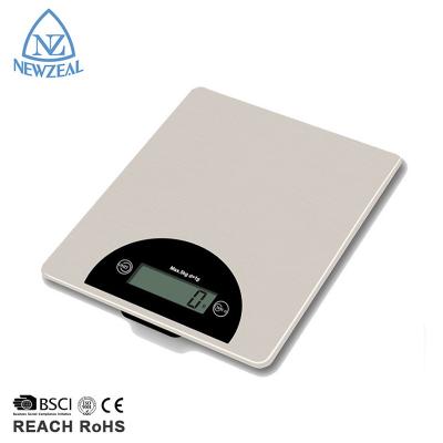 China Weight Measuring Electronic Digital Stainless Steel Counting Waterproof LCD Kitchen Cooking Scale 5Kg for sale