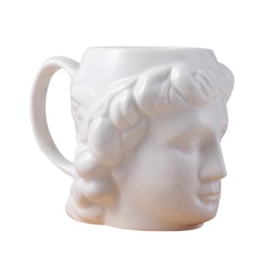 China Viable Large Capacity Ancient Greek Apollo Goddess Ceramic Cup 21oz Milk Coffee Mugs Love Cups for sale