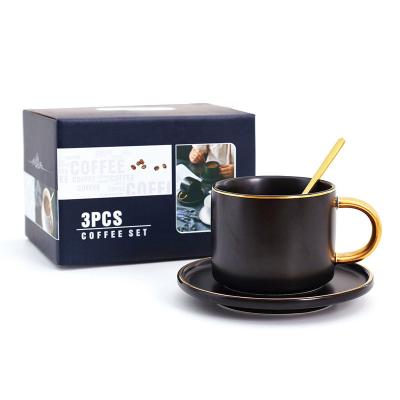 China High Quality Viable Royal Ceramic Italian Coffee Cup Espresso Porcelain Tea Cup And Saucer for sale