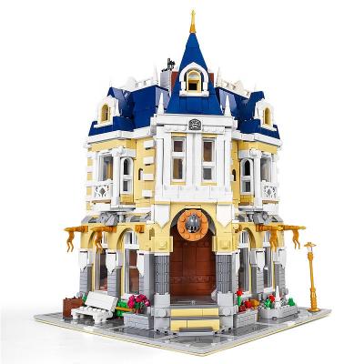 China DIY Assembly House Street Building Block MOC Costume Shop With Led Assembly Toys Light Bricks Kids Educational Christmas Gifts for sale