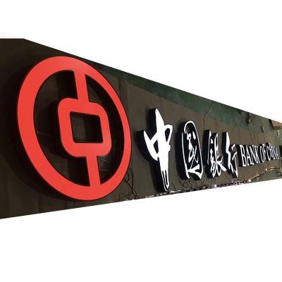 China Luminous Front-Lit Acrylic Sign Logo Led Channel Letter Sign Balance-cap 3D Buildings For Bank Logo for sale