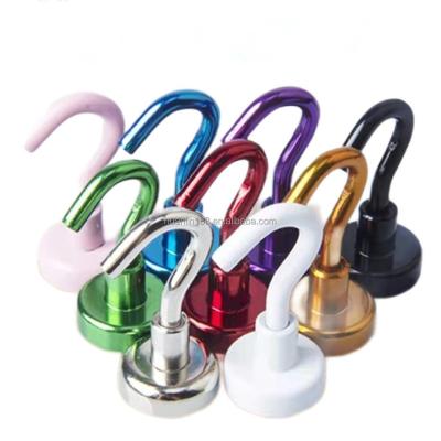 China Home Industrial Multicolor Strong Nonporous Storage Cloth Kitchen Wall Toilet Hook Cup Magnetic Suction Magnet Hook for sale