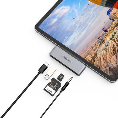 China Aluminum USB 3.0 Charger Mobile Phone Hub Pulwtop 4 Ports Multiple USB C Hub And Electric Type for sale