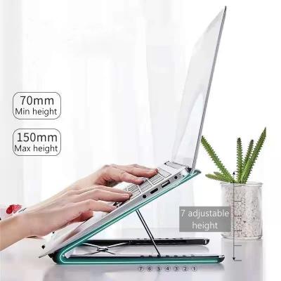 China Plastic Lightweight Portable Laptop Stand Holder ABS+Aluminum Foldable Universal For iPad for sale