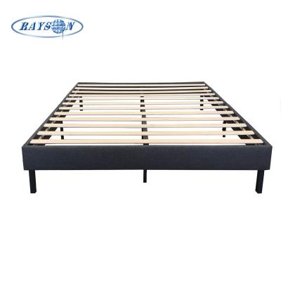 Chine Base tricotée Gray Color de matelas de cadre de lits de plate-forme de contreplaqué de tissu à vendre