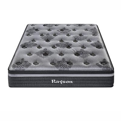 China Dark Color Medium Firmness Spring Bed Mattress Two Sided Pocket Spring System for sale