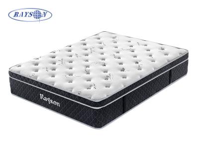 China 13 Inch Europe Top Black Pocket Spring Bedroom Mattress for sale