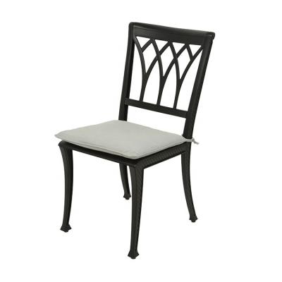 China New Traditional Style Aluminum Outdoor Dining Chair Cushion Outdoor Dining Chair for sale