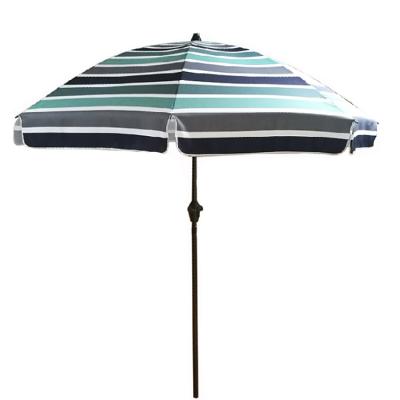 China Contemporary Striped Outdoor Patio Parts Crank Handle Garden Sun Umbrella for sale