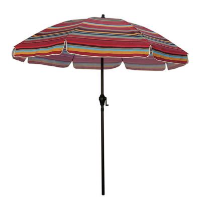 China Contemporary Promotional Professional Pool Umbrella Stripe Beach Umbrella for sale