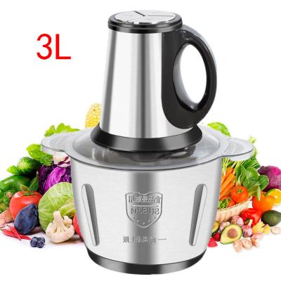 China Cheap Home For Sale Chopper Automatic 2L 3L Electric Meat Grinder Stainless Steel Hotel Kitchen Food Grinders Small Best for sale