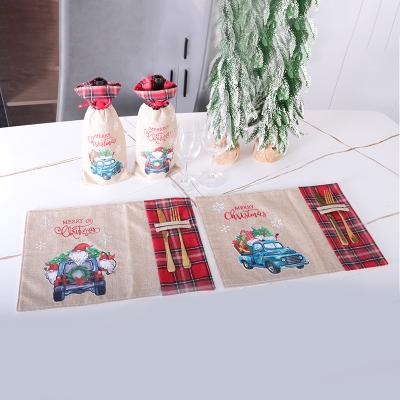 China Viable Wholesale Custom Printed Woven PVC Christmas Table Mat And Restaurant Table Mat for sale