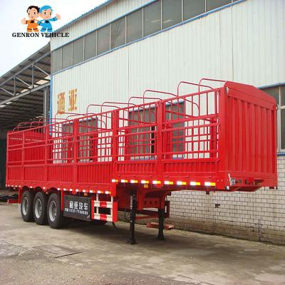 China Heavy Duty 3 Axles Steel CNAS CQC Storage Semi Trailer for sale