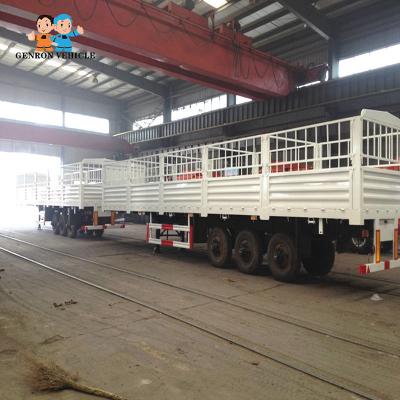 China Barrier Open Top 45Ton Shipping Container Transport Trailer for sale