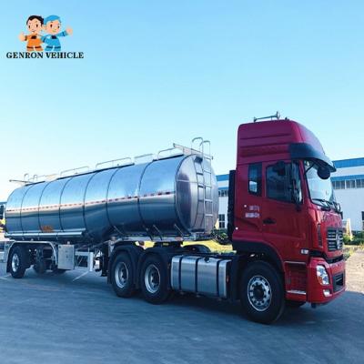 China Aluminium 40 Foot Tri-Axle 60000Liters 60m3 Fuel Tank Trailer for sale