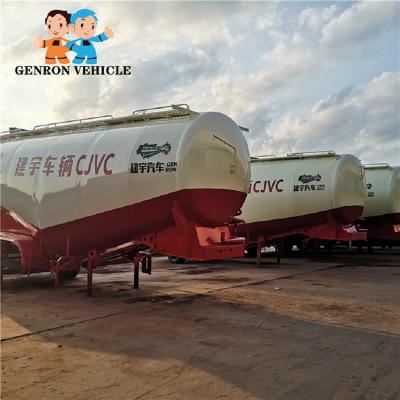 China New Product best price 45cbm tri-axle Concrete Bulk Cement Tanker Semi Trailers export to Zambia, Nigeria, Guinea, for sale