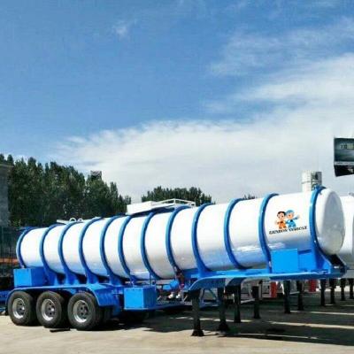 China 3 Axles 98% Sulfuric Acid 35ft 22000L 22CBM Semi Tanker Trailer for sale