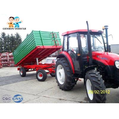 China Bulklading2axle 120hp Landbouw Tippende Aanhangwagens Te koop