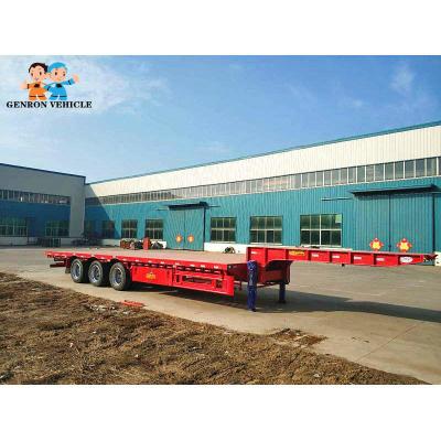 China Niedrige Bett-Anhänger abnehmbarer harter Beanspruchung Lowboy 50t 13000mm zu verkaufen